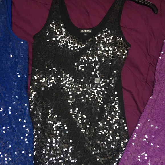 NWT Express sequin tank tops - Picture 4 of 5